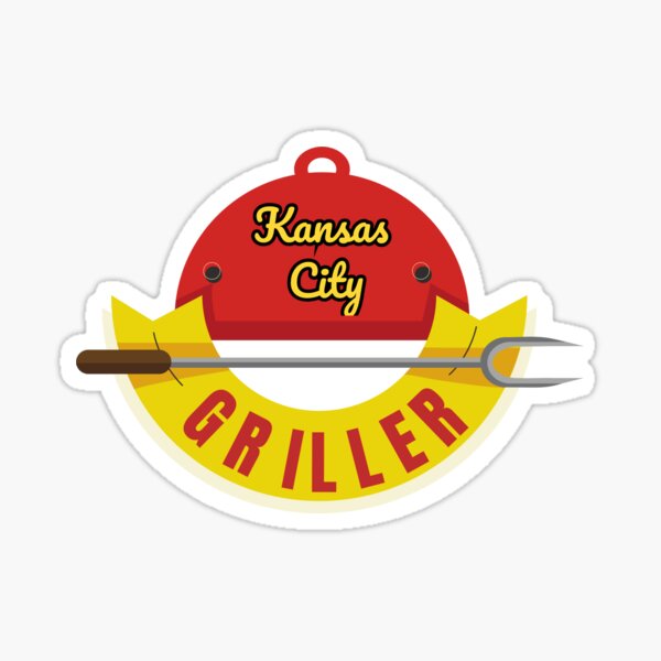 BBQ Kansas City Griller funny design Sticker