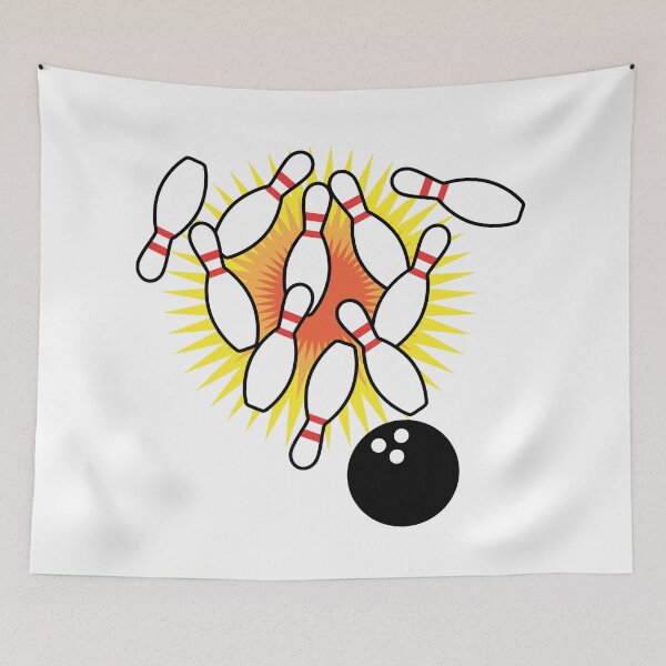 Item preview, Bowling ball and pins strike designed and sold by PepaAnaRB.