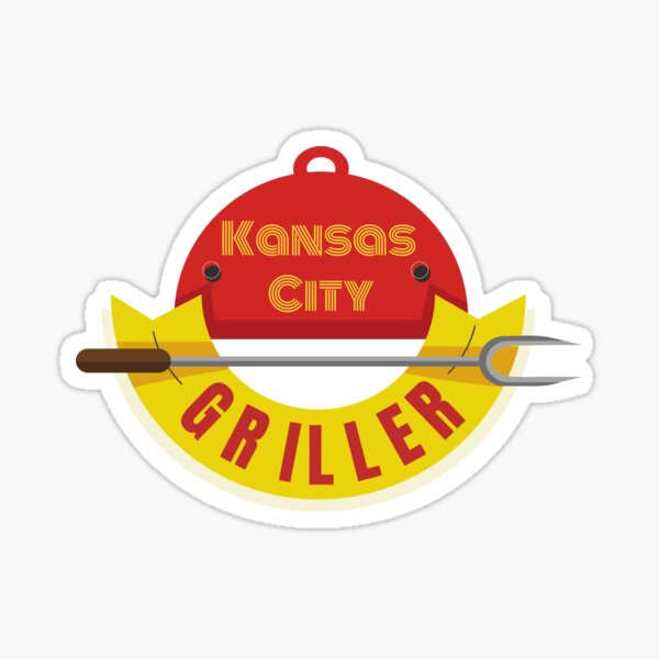 BBQ Kansas City Griller funny design Sticker