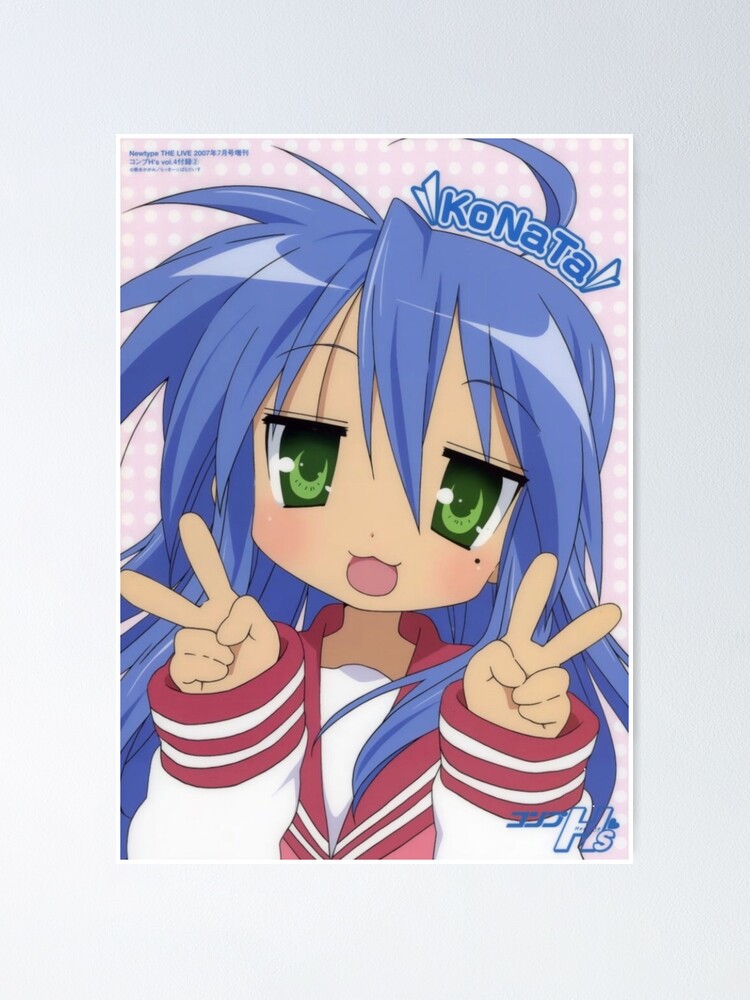 Aesthetic Kawaii Tapestry, Lucky Star Konata Poster