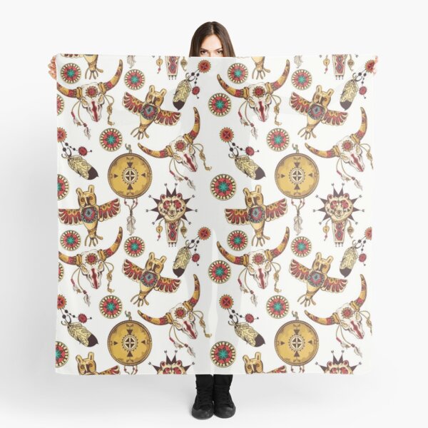 Indian Theme Symbol Scarf