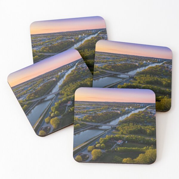 Item preview, Aerial view of Rhine Main Danube Canal Erlangen designed and sold by raphotography88.
