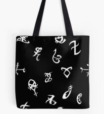 shadowhunters runes B&W Tote Bag
