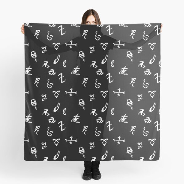 shadowhunters runes B&W Scarf