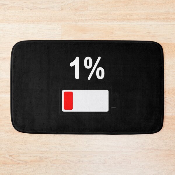 Item preview, 1% Battery. designed and sold by WearAndLive.