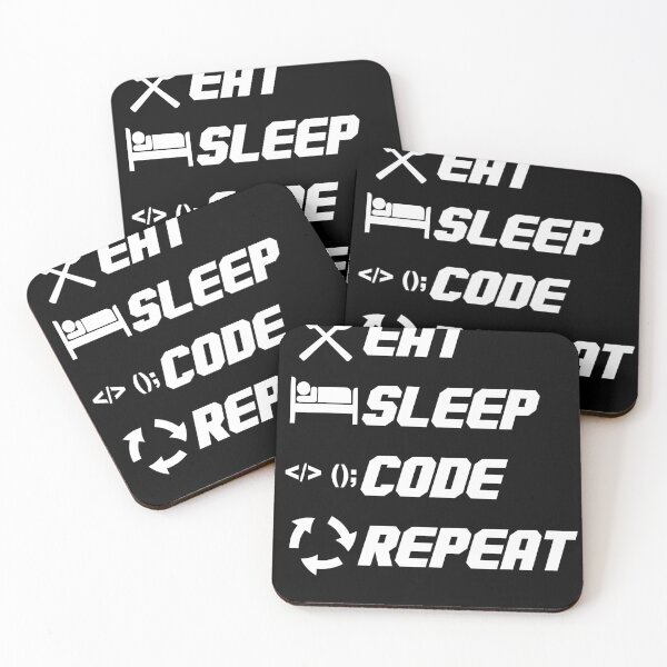 Item preview, Eat Sleep Code Repeat Gift for Coder designed and sold by MakeGoodChoices.