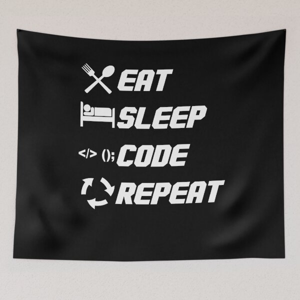 Item preview, Eat Sleep Code Repeat Gift for Coder designed and sold by MakeGoodChoices.