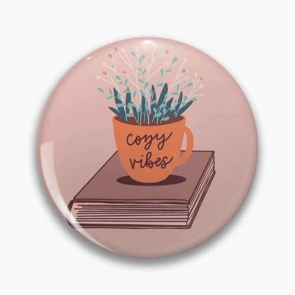 Item preview, Cozy Vibes Mug with Flowers on Book designed and sold by leahcreates.