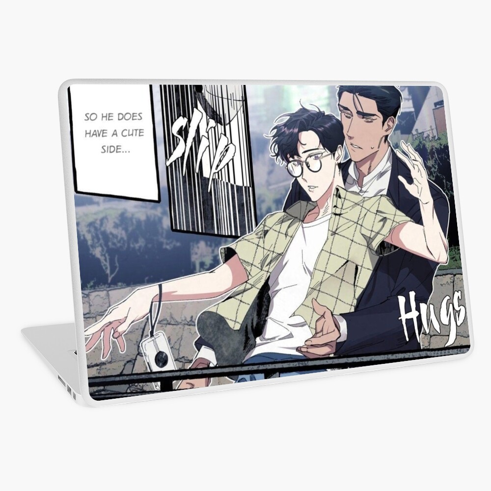 "Anime Manga Manhwa Yaoi Bl Cover Up" Laptop Skin by Llack "Anime Manga Manhwa Yaoi Bl Cover Up" Laptop Skin by Llack