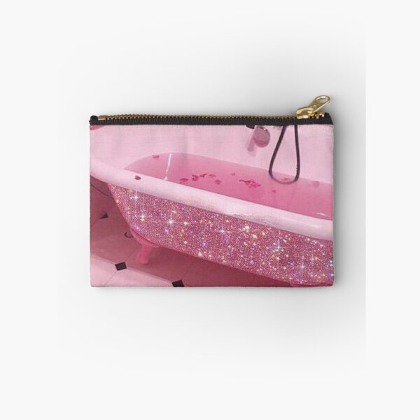 Item preview, Aesthetic retro vintage glam glittery pink rose bathroom designed and sold by samararibas.