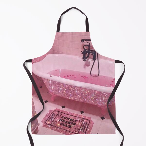 Item preview, Aesthetic retro vintage glam glittery pink rose bathroom designed and sold by samararibas.