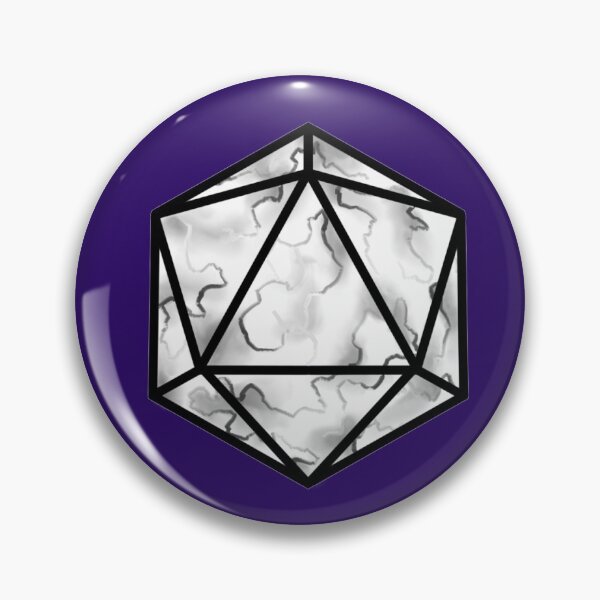 Item preview, Marble White/Purple D20 Dice designed and sold by mrfictional.