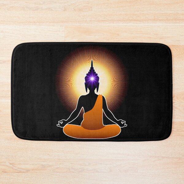 Artikelvorschau, Buddha im Lotus mit strahlender Energie entworfen und verkauft von Naumaddic Arts.