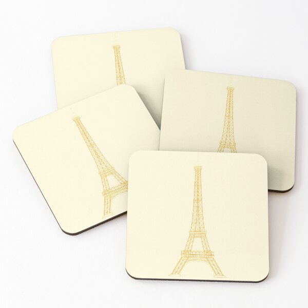 Item preview, Eiffel Tower Paris Illustration (Yellow) designed and sold by JHMimaging.