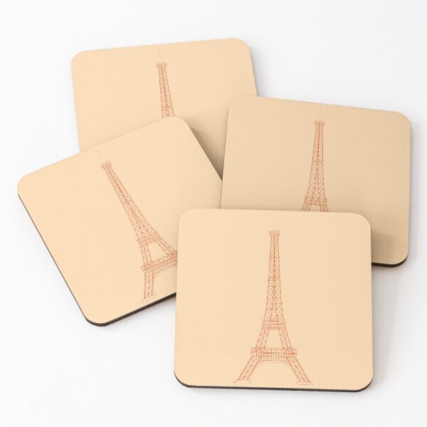 Item preview, Eiffel Tower Paris Illustration (Orange) designed and sold by JHMimaging.