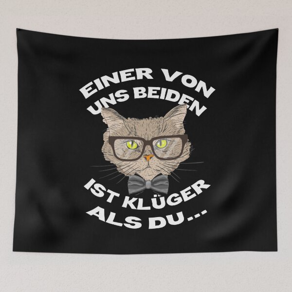 Item preview, One Of Us Is Smarter Than You - Cat Smarters & Irony Sayings Gifts designed and sold by Lenny Stahl.
