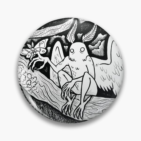 Item preview, The Heart Knows - Mothman designed and sold by CryptidCoven.