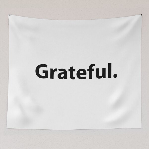 Item preview, Grateful Simple Text Positivity designed and sold by TravelScientist.