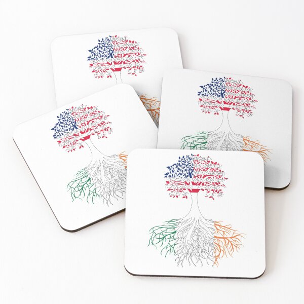Item preview, USA/IRELAND Tree with roots designed and sold by Celtic Knot Designs.