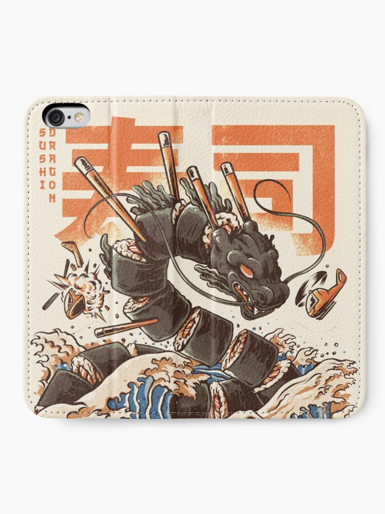 Alternate view of Great Sushi Dragon iPhone Wallet