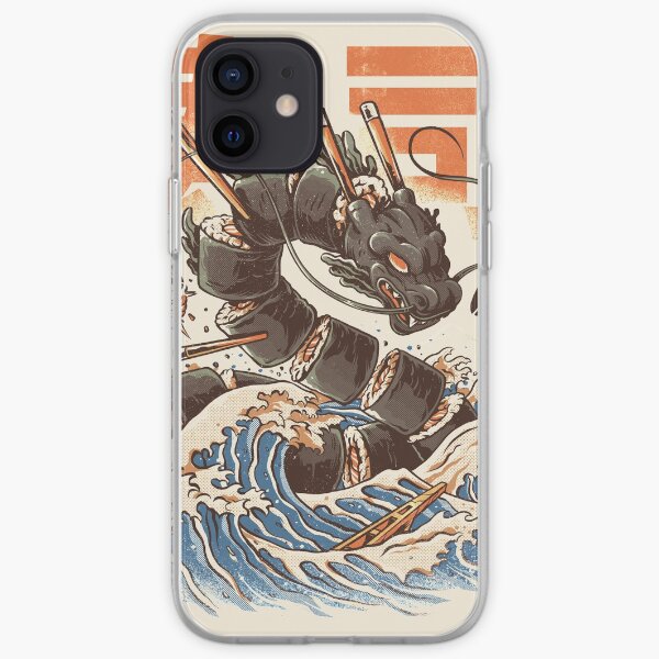 Le grand dragon à sushi! Coque souple iPhone