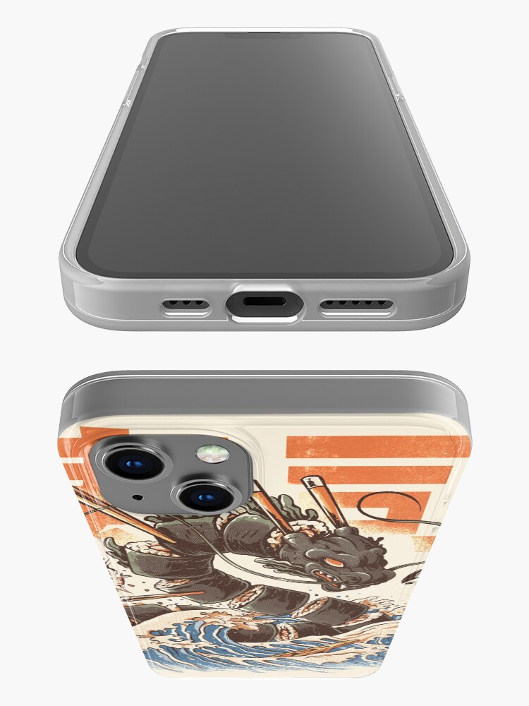 Alternate view of Great Sushi Dragon iPhone Case
