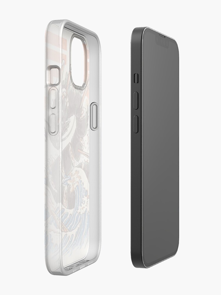 Alternate view of Great Sushi Dragon iPhone Case