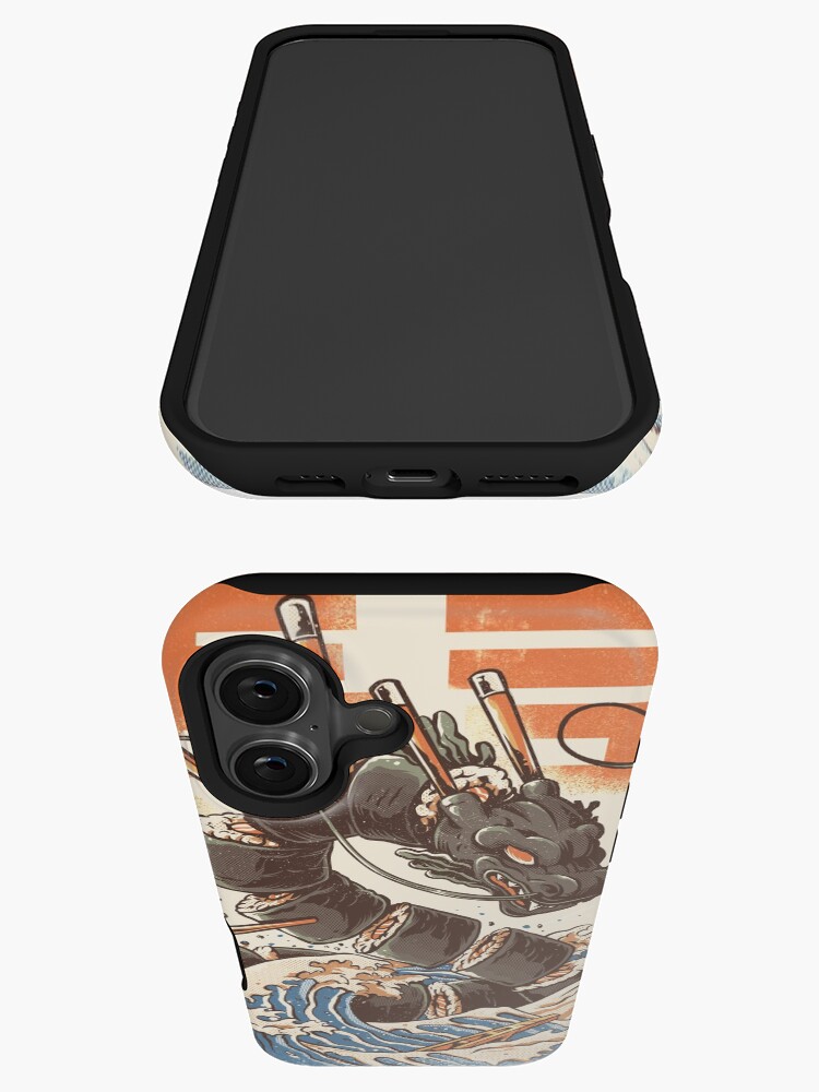 Thumbnail 3 of 4, iPhone Case, Great Sushi Dragon designed and sold by ilustrata.