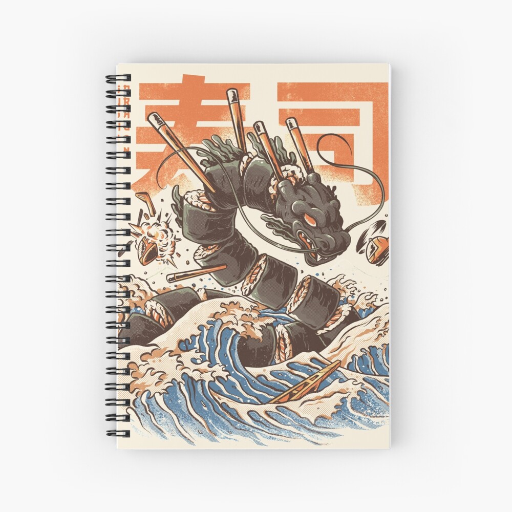 Great Sushi Dragon  Spiral Notebook