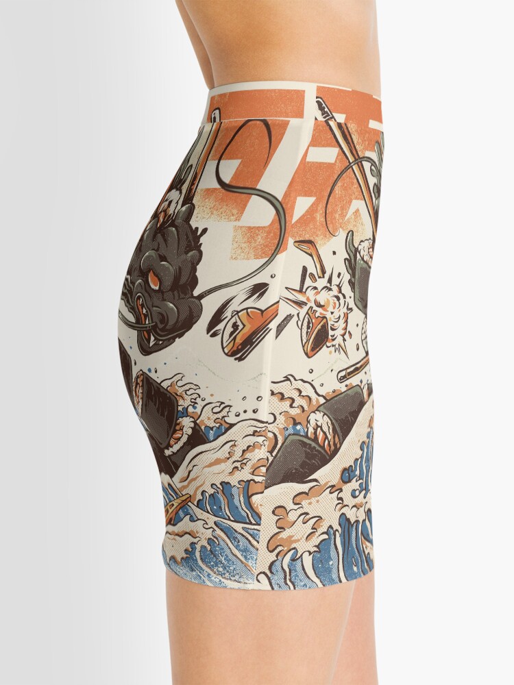 Thumbnail 2 of 4, Mini Skirt, Great Sushi Dragon designed and sold by Ilustrata Design.