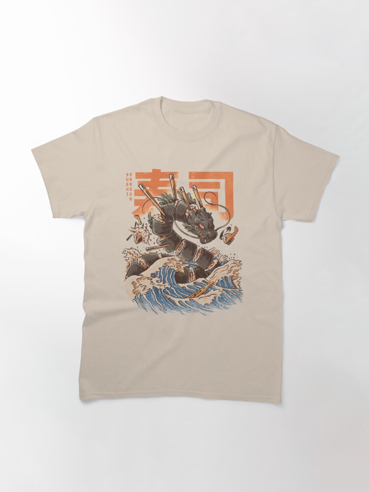 Thumbnail 2 of 7, Classic T-Shirt, Great Sushi Dragon  designed and sold by Ilustrata Design.