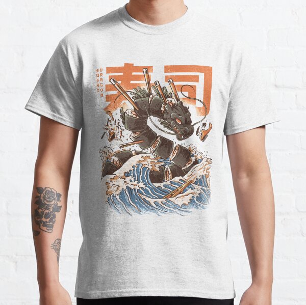 Grand sushi dragon T-shirt classique