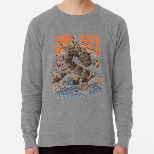 Great Sushi Dragon Lightweight Sweatshirt