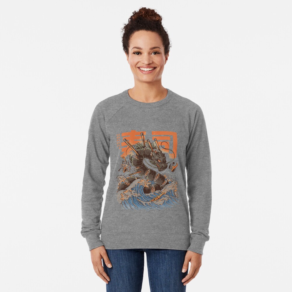 Great Sushi Dragon Lightweight Sweatshirt
