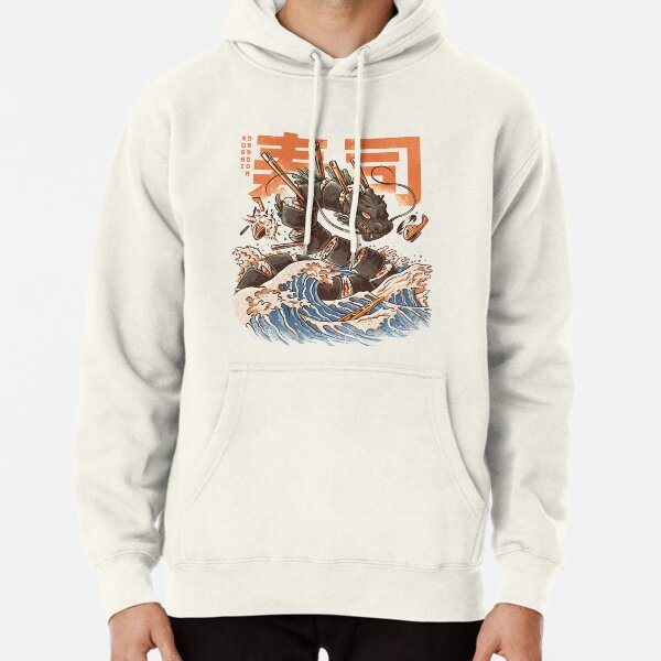 Great Sushi Dragon  Pullover Hoodie