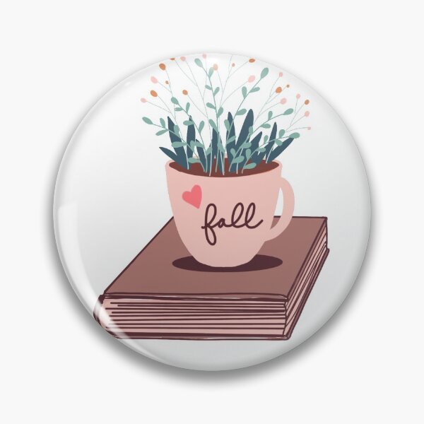 Item preview, Love Fall Mug with Flowers on Book designed and sold by leahcreates.