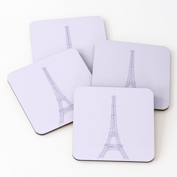 Item preview, Eiffel Tower Paris Illustration (Purple) designed and sold by JHMimaging.