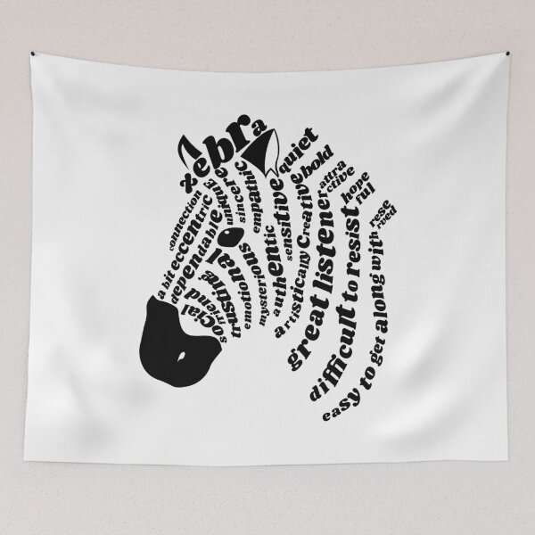 Item preview, Black Zebra Spirit Animal designed and sold by kjeppson.