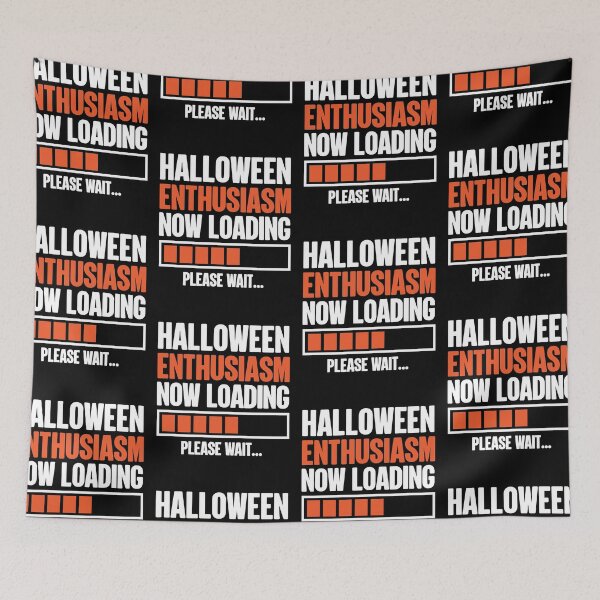 Item preview, Halloween Enthusiasm Now Loading Please Wait Classic Buffering designed and sold by GravitiTees.