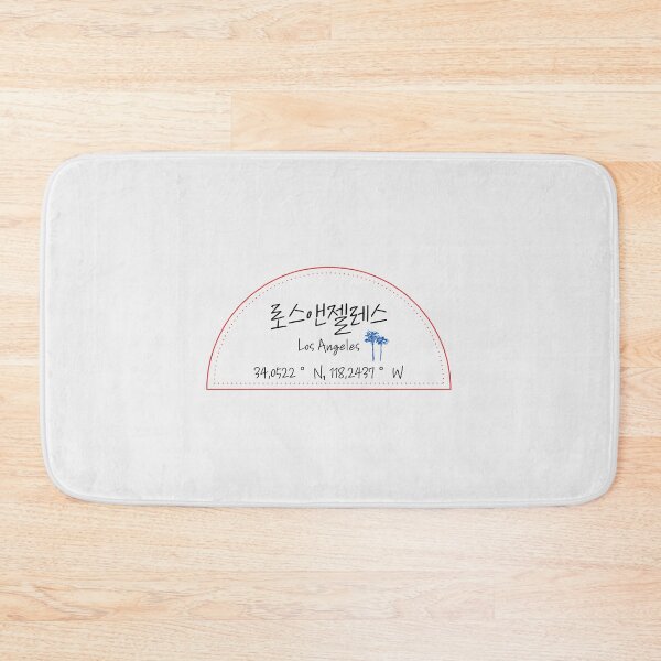 Item preview, Los Angeles "로스앤젤레스" coordinate design with Korean typography designed and sold by Junsu Lim.