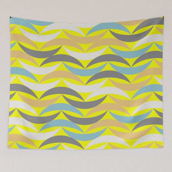 Item preview, abstract colour waves seamless wave pattern design illustration designed and sold by AnujShah7.