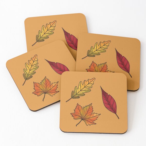 Item preview, Three Speckled Autumn Leaves designed and sold by AlmightyClaire.