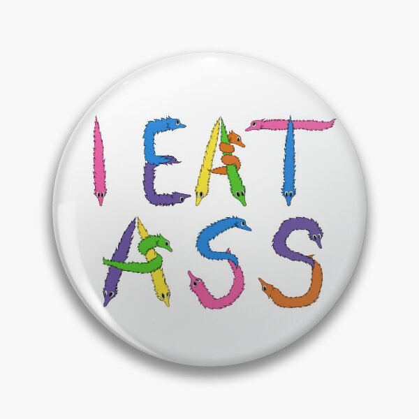 Item preview, Worm on a String Time ~ Cursed Aesthetic Typography Collection ~ I Eat Ass designed and sold by Neon-Wolf.