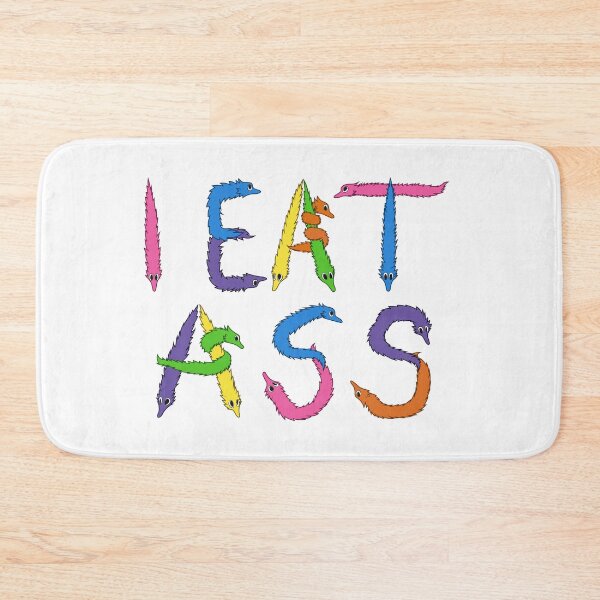 Item preview, Worm on a String Time ~ Cursed Aesthetic Typography Collection ~ I Eat Ass designed and sold by Neon-Wolf.