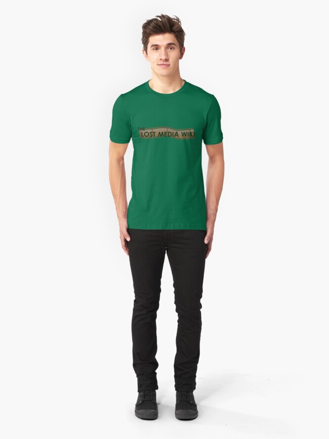 Alternate view of The Lost Media Wiki Slim Fit T-Shirt