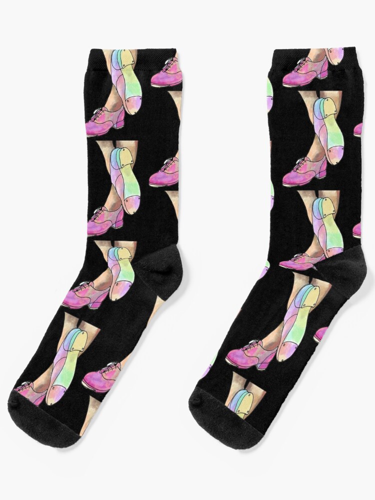Watercolor Tap Dance Shoes Socks for Sale by Tara Barnaba