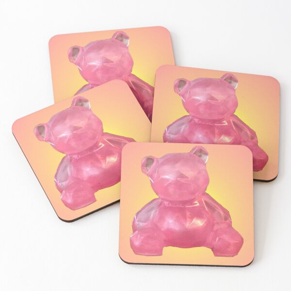 Item preview, Pink Resin Teddy Bear designed and sold by eevee135.