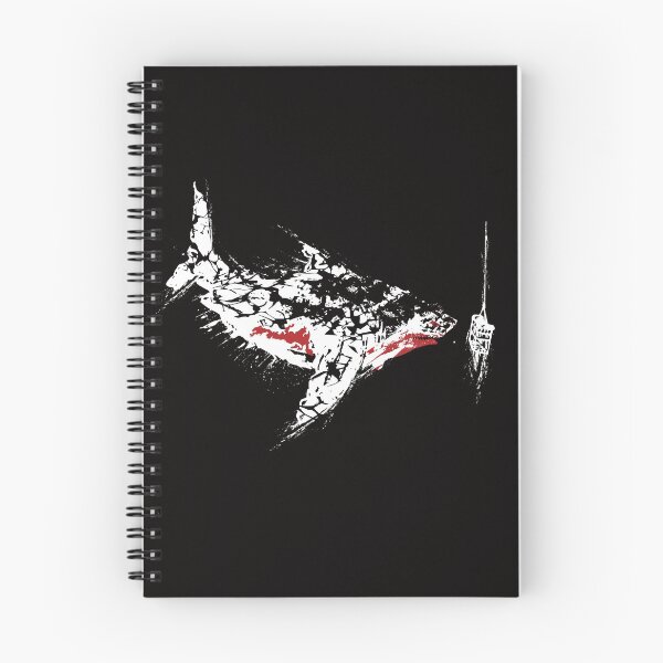 Item preview, The Ancient Predator Megaladon - White Splatter designed and sold by OthersidePrints.