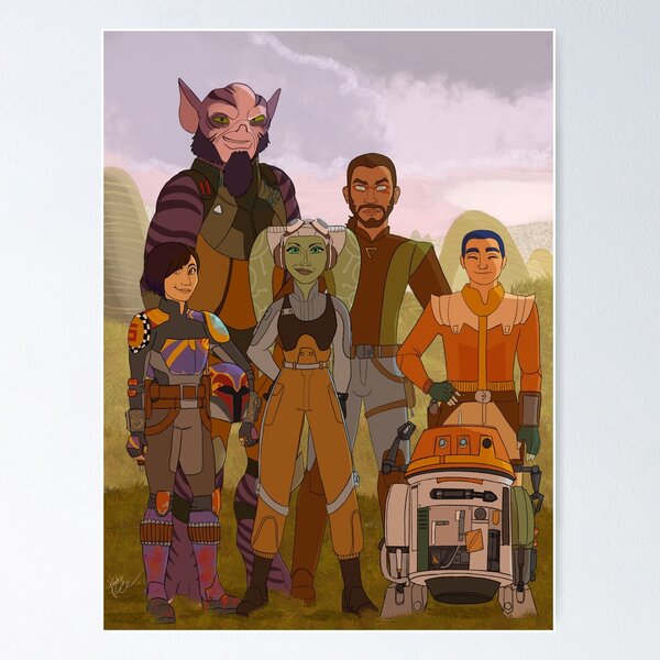 Jedi Master Kanan Jarrus- I Will Teach You - Star Wars Rebels Mini Poster  8X11