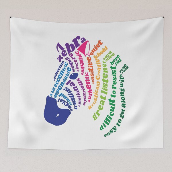 Item preview, Rainbow Zebra Spirit Animal designed and sold by kjeppson.